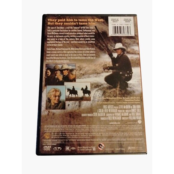 Tom Horn Steve McQueen DVD Movie Based On True Story 2003 - Picture 2 of 4